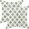 Sage Green Floral Block Print Pillow Covers 18x18 Inch Vintage Spring Flowers Throw Pillow Covers Set of 2 Summer Pillow Cases Outdoor Decorative for Living Room Bedroom Linen Square Cushion